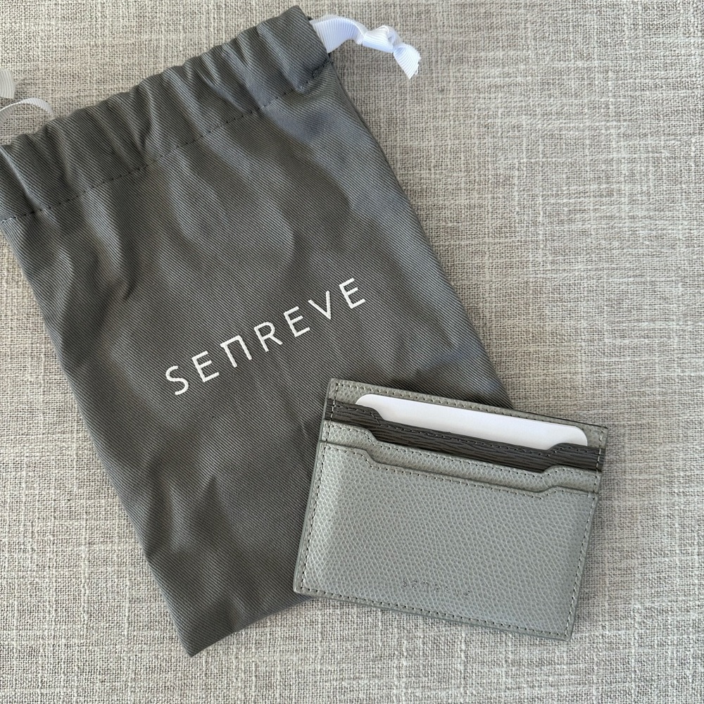 Senreve Carte Folio Mixed Leather Card Holder